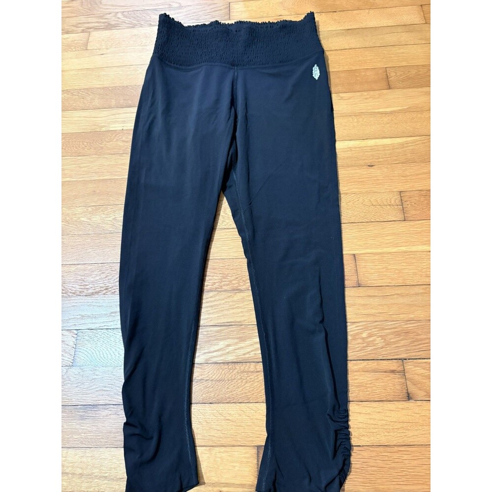Free People Movement Size L Cinched Ankle Pants Black